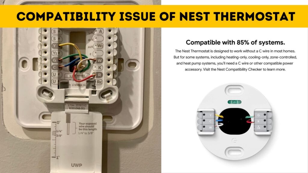 Compatibility issue of Nest thermostat 